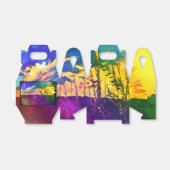 Rainbow Rural Landscape Favor Box *Personalize* Bedankdoosjes (Uitgevouwen)