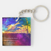 Rainbow Rural Landscape Sleutelhanger (Achterkant)