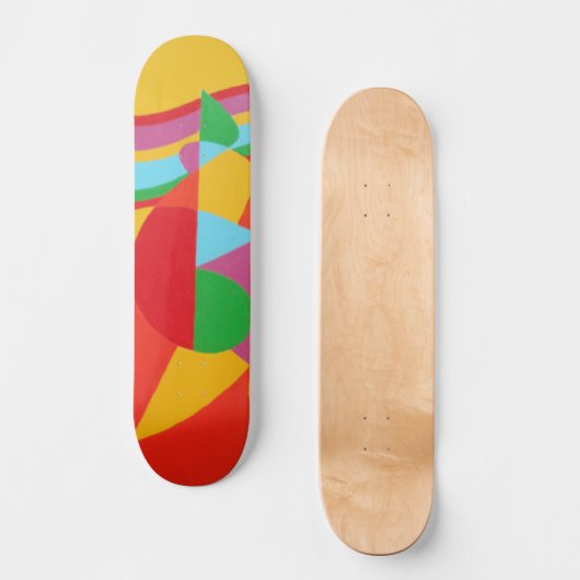 Rainbow Rush Abstract Skateboard (Recto)