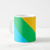 Rainbow Rush | Mug classique à rayures en diagonal (Devant gauche)