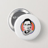 Rainbow Ruth Ronde Button 5,7 Cm (Voorkant /achterkant)