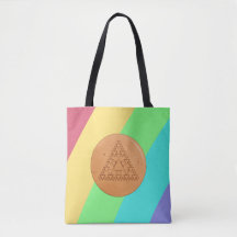 Rainbow Sac fourre-tout Jeu Dalgona Triangle multi