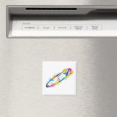 Rainbow Safety Pin Magnet Magneet (Insitu (Vaatwasser))