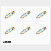 Rainbow Safety Pin Stickers (Vel)
