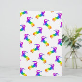 Rainbow Salamander Briefpapier (Staand voorkant)