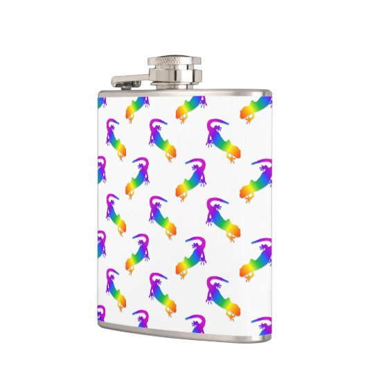 Rainbow Salamander Pattern Heupfles (Links)