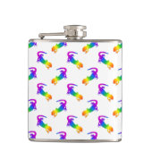 Rainbow Salamander Pattern Heupfles (Voorkant)