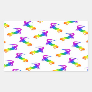 Rainbow Salamander Rechthoekige Sticker
