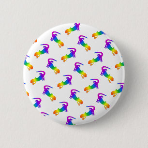 Rainbow Salamander Ronde Button 5,7 Cm