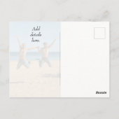 Rainbow Same Gender Photo Wedding Save the Date Briefkaart (Achterkant)
