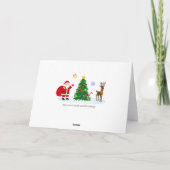 Rainbow Santa Claus Kaart (Achterkant)