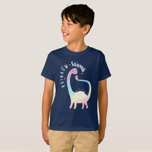 Rainbow Saurus T-shirt (Voorkant volledig)