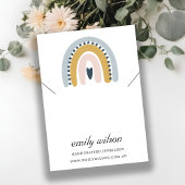 RAINBOW SCANDI BLUSH KETTING BRACELET WEERGEVEN VISITEKAARTJE