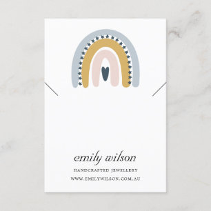 RAINBOW SCANDI KETTING BRACELET DISPLAATKAART INFORMATIEKAARTJE