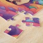 Rainbow Schattige Pug Legpuzzel (Zijkant)