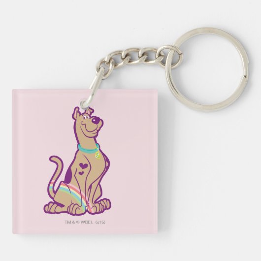 Rainbow Scooby-Doo Sleutelhanger (Achterkant)