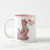 Rainbow Scooby-Doo Tweekleurige Koffiemok (Links)