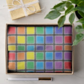 Rainbow Scratched Squares Tissuepapier (Geschenk)