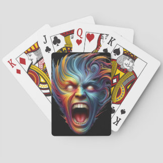 Rainbow Scream: Psychedelische Emotionele Bevrijdi Pokerkaarten