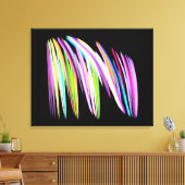 Rainbow Scribble verpakt Canvas Print (Insitu (Woonkamer))