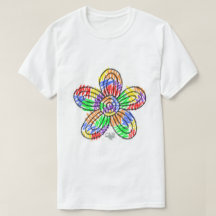 Rainbow Scribbles (bloem) T-shirt