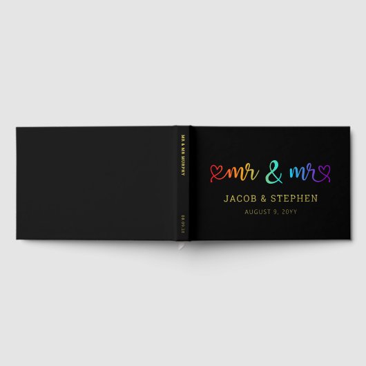 Rainbow Script Black Mr & Mr Gay Mariage (Complet)
