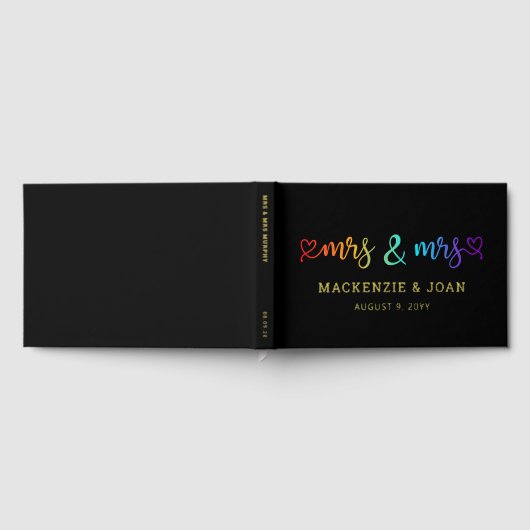 Rainbow Script Black Mrs & Mrs Lesbian Mariage (Complet)