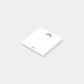 Rainbow Script Name Personated Post-it® Notes (Schuin)