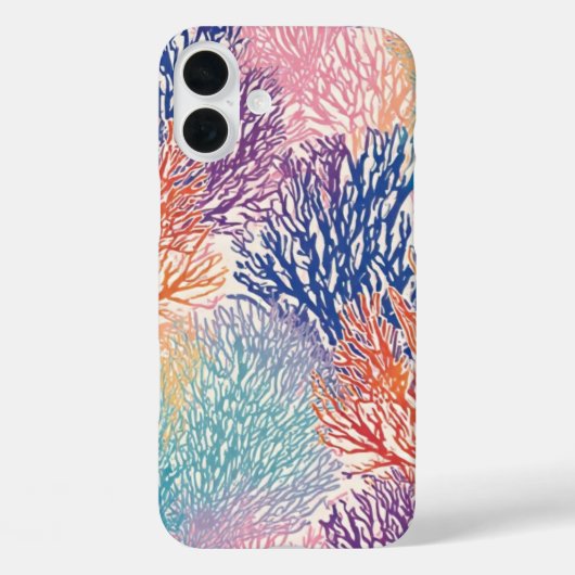 Rainbow Sea Fan Garden - IPhone 16 Coque (Verso)