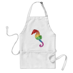 Rainbow Seahorse Standaard Schort
