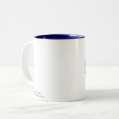 Rainbow Seashell-Mok Tweekleurige Koffiemok (Voorkant links)