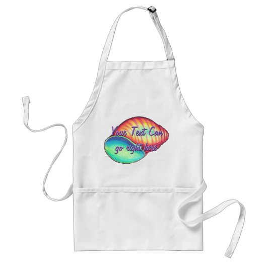 Rainbow Seashell-Schort Standaard Schort (Voorkant)