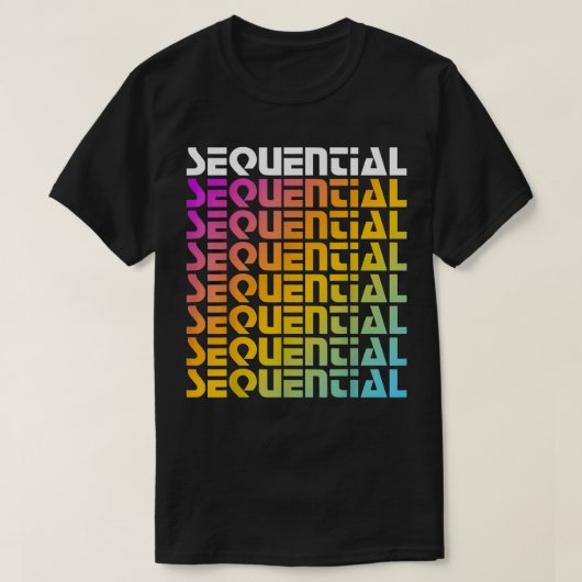 Rainbow Sequential T-shirt (Design voorkant)