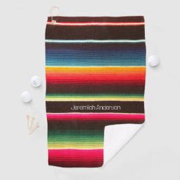 Rainbow Serape gepersonaliseerd Golfhanddoek