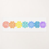 Rainbow Seven Chakras Mandala Yogamat (Voorkant (horizontaal))