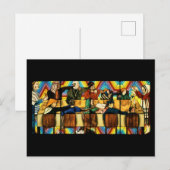 Rainbow Shabbat - Judy Chicago Print Feestdagenkaart (Voorkant / Achterkant)