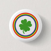 Rainbow Shamrock Button (Voorkant)