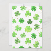 Rainbow Shamrock Pot of Gold Kids Birthday Kaart (Achterkant)