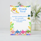 Rainbow Sharks Merci de fête d'anniversaire (Debout devant)