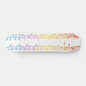 Rainbow Sheet Music Skateboard (Horizontaal)