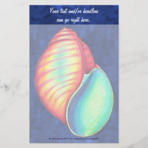 Rainbow Shell Stationery Briefpapier