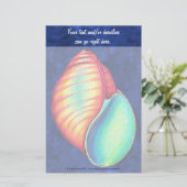 Rainbow Shell Stationery Briefpapier (Staand voorkant)