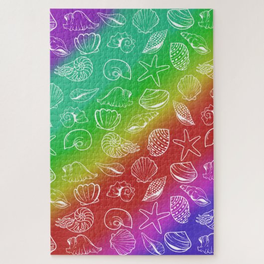 Rainbow Shellfish Pattern 20 x 30 inch Legpuzzel (Verticaal)