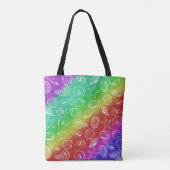 Rainbow Shellfish Pattern Add Name All Over Print Draagtas (Achterkant)