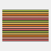 Rainbow Sherbet Dark Striped Inpakpapier Vel (Voorkant 2)