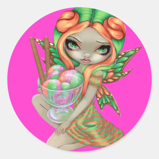"Rainbow Sherbet Fairy" Sticker (Voorkant)