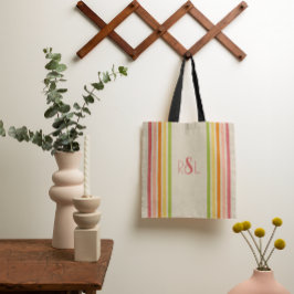 Rainbow Sherbet gestreept Draagtas