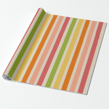 Rainbow Sherbet gestreept inpakpapier