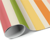 Rainbow Sherbet  gestreept inpakpapier (Rol Hoek)