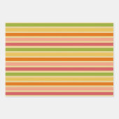 Rainbow Sherbet  gestreept Inpakpapier Vel (Voorkant 3)